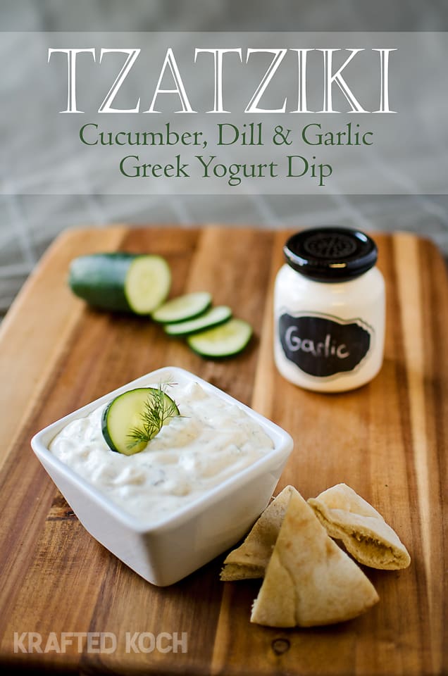 Tzatziki - Cucumber, Dill & Garlic Greek Yogurt Dip Lavibu