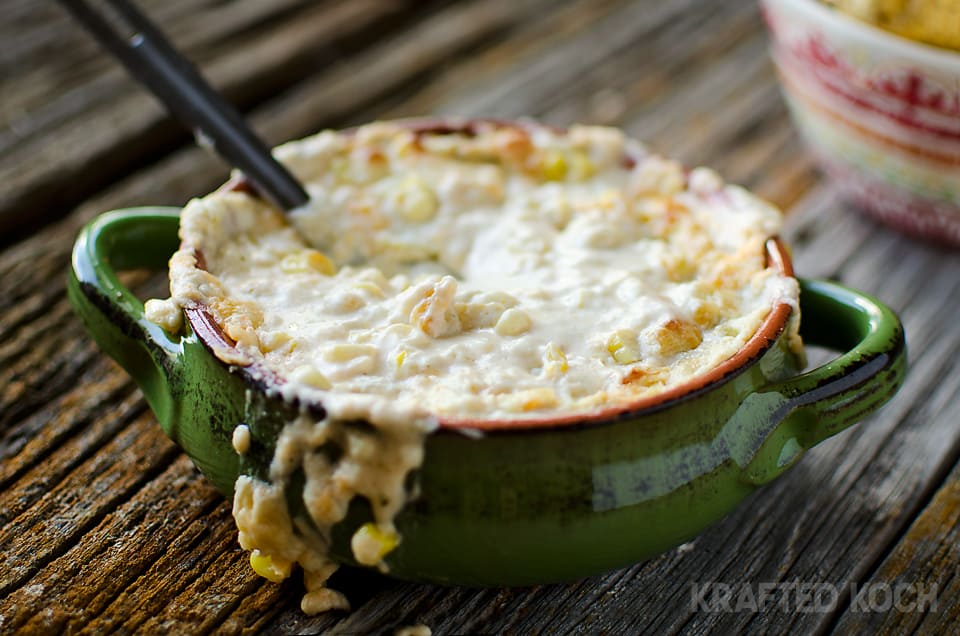 Corn & Green Chili Con Queso Dip - Lavibu