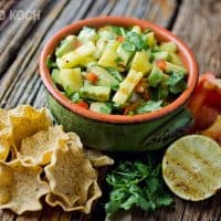 Grilled Pineapple & Avocado Salsa