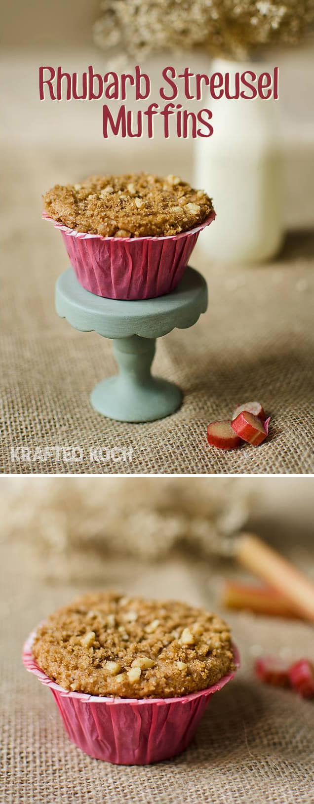 Rhubarb Streusel Muffin - Lavibu
