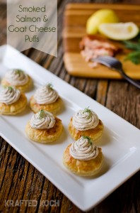 Smoked Salmon & Goat Cheese Puff - Lavibu