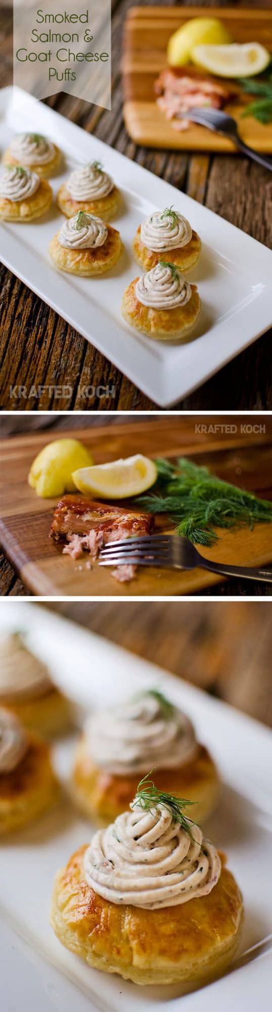 Smoked Salmon & Goat Cheese Puff - Lavibu