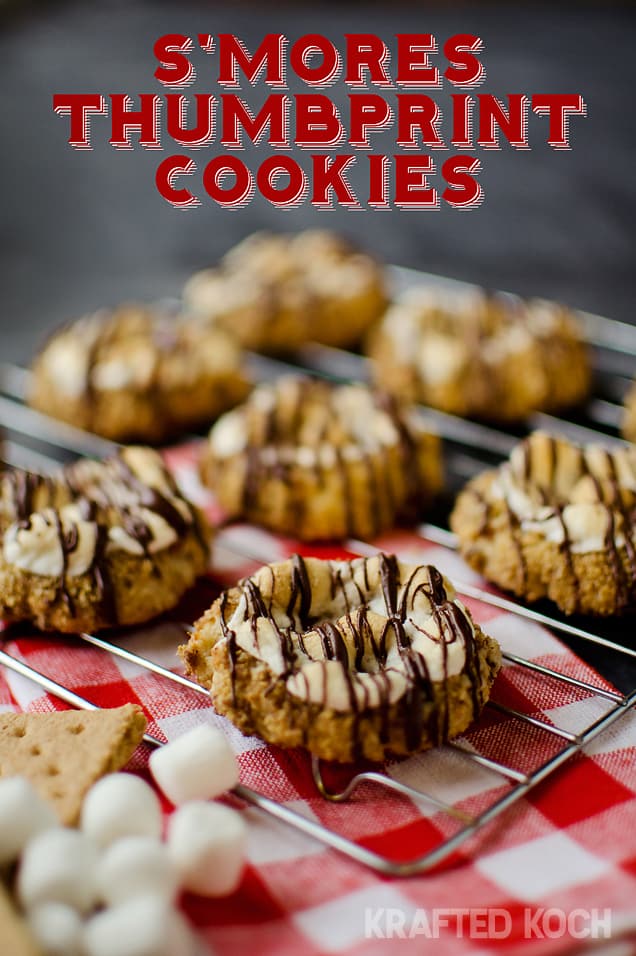 S'mores Thumprint Cookies - Lavibu