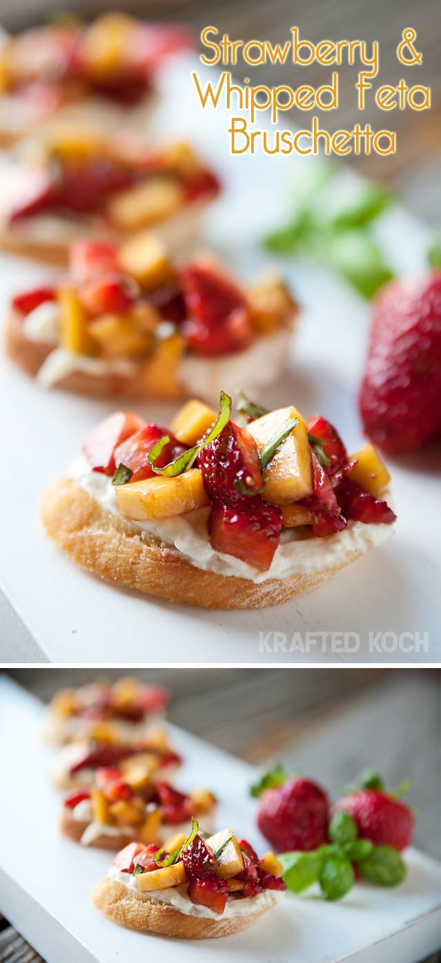 Strawberry & Whipped Feta Bruschetta - Lavibu