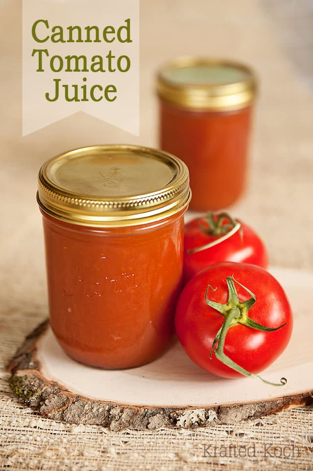 Grandma's Homemade Spiced Tomato Juice - Lavibu - Canning Recipe