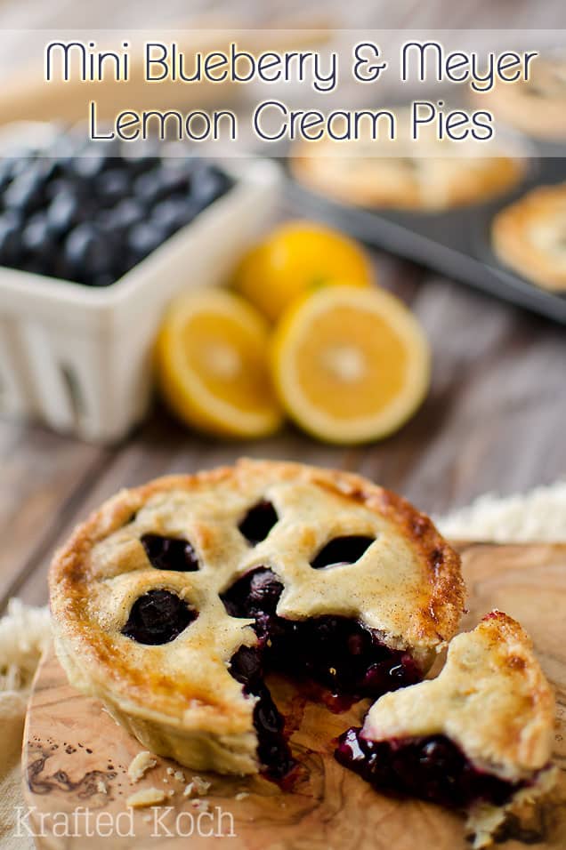 Mini Blueberry & Meyer Lemon Cream Pies - Lavibu