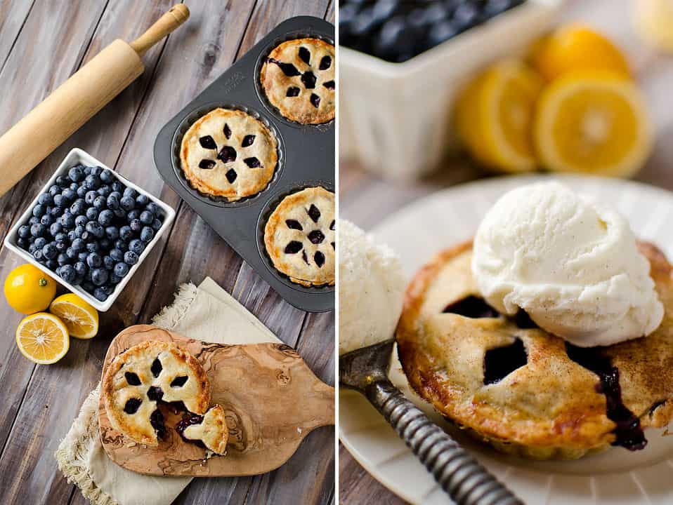 Mini Blueberry & Meyer Lemon Cream Pies - Lavibu