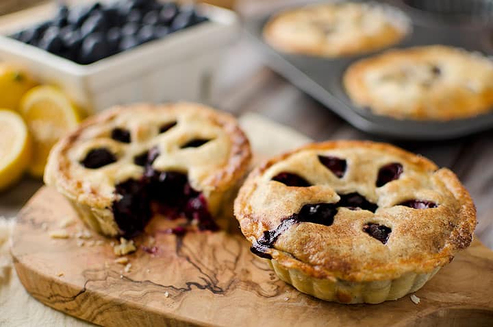 Mini Blueberry & Meyer Lemon Cream Pies - Lavibu