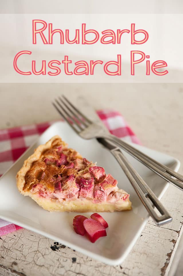 Rhubarb Custard Pie - Lavibu