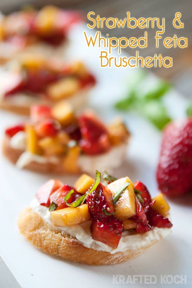 Strawberry & Whipped Feta Bruschetta - Lavibu