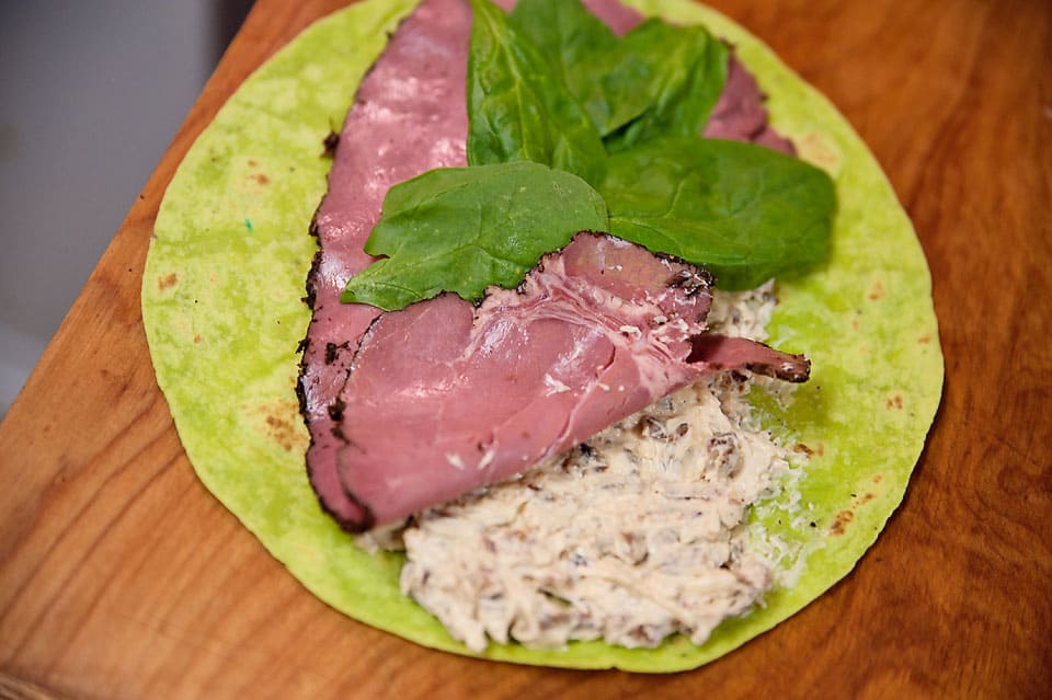 Pastrami & Caramelized Onion Pinwheels - Lavibu