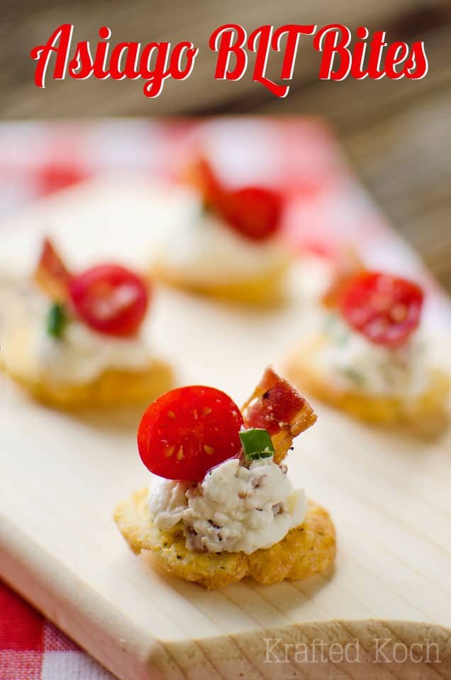 Asiago BLT Bites - Lavibu - A quick and easy appetizer recipe the whole crowd will love!