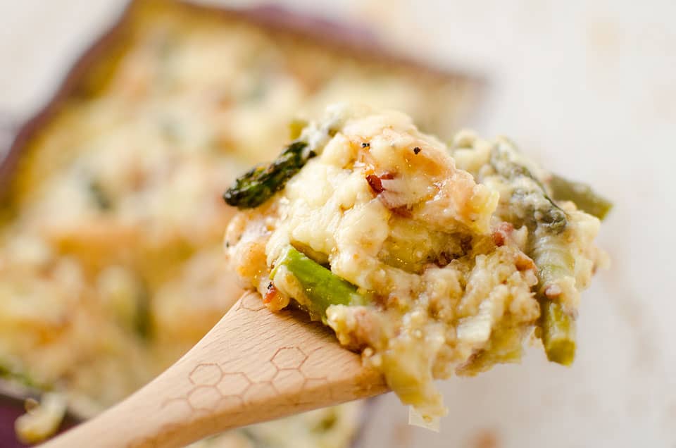 Asparagus, Chicken & Quinoa Bake - Lavibu