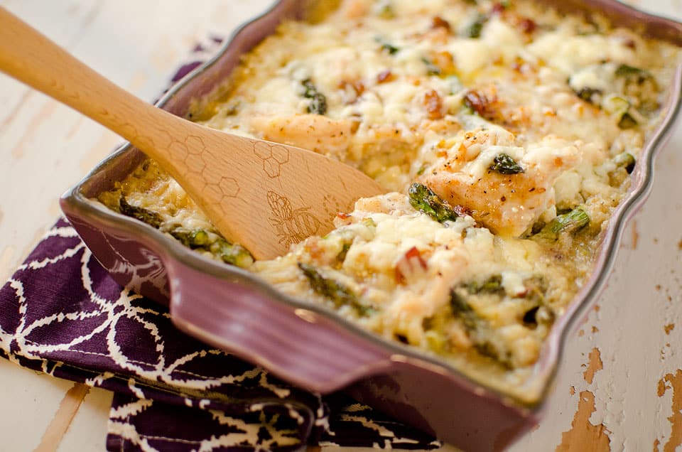 Asparagus, Chicken & Quinoa Bake - Lavibu