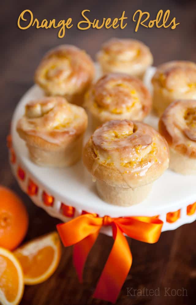 The Best Orange Sweet Rolls - Lavibu - A moist potato dough recipe rolled up with orange zest and sugar for a perfectly scrumptious sweet roll!