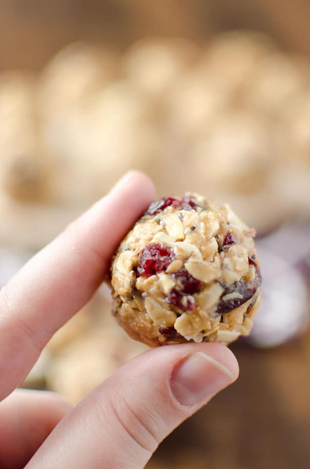 Cranberry Almond Energy Bites - Lavibu