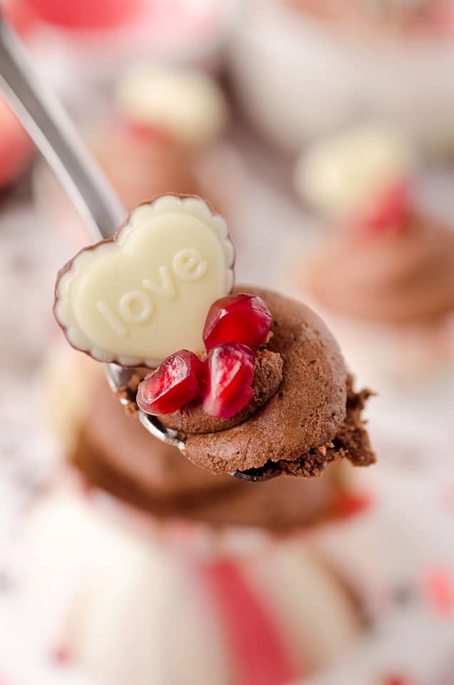 Pomegranate Chocolate Mousse Bowls - Lavibu