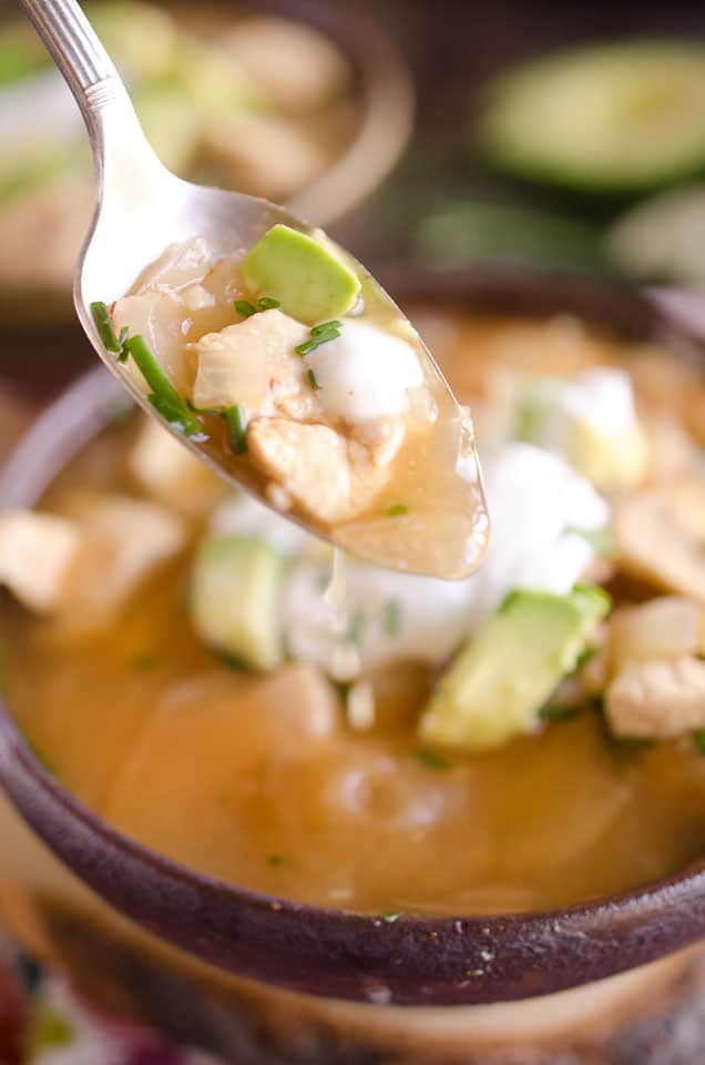 Chipotle Lime Chicken Soup is a quick and easy weeknight dinner with robust flavor and healthy ingredients.