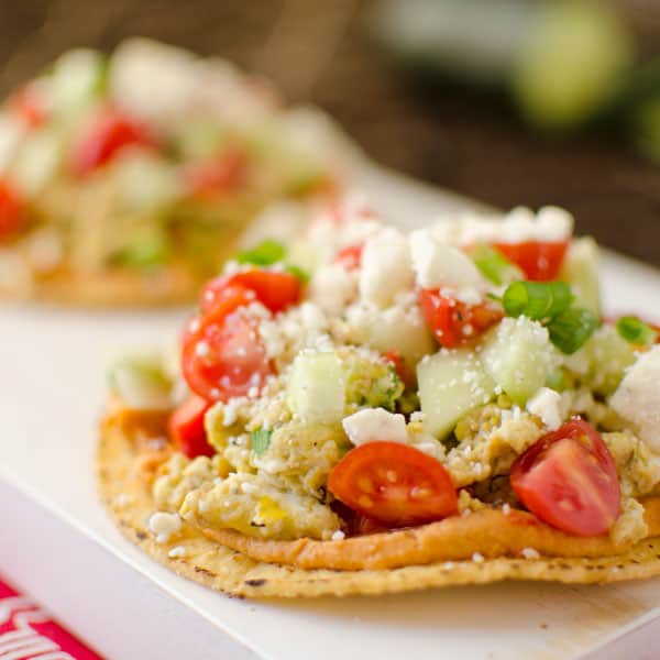 Mediterranean Breakfast Tostadas - Lavibu