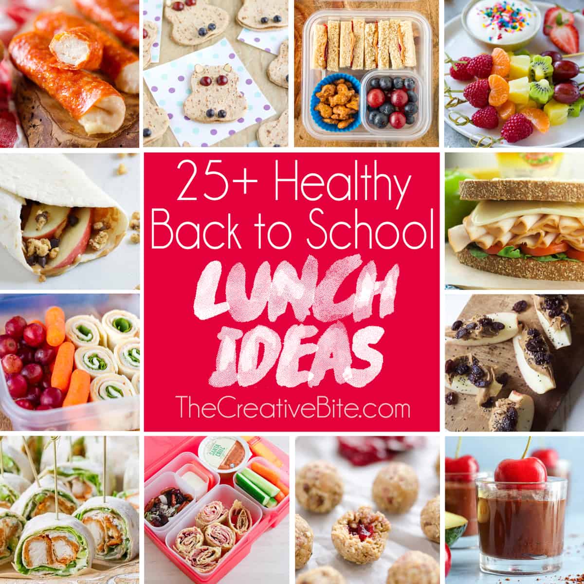 25+ Healthy Back to School Lunch Ideas