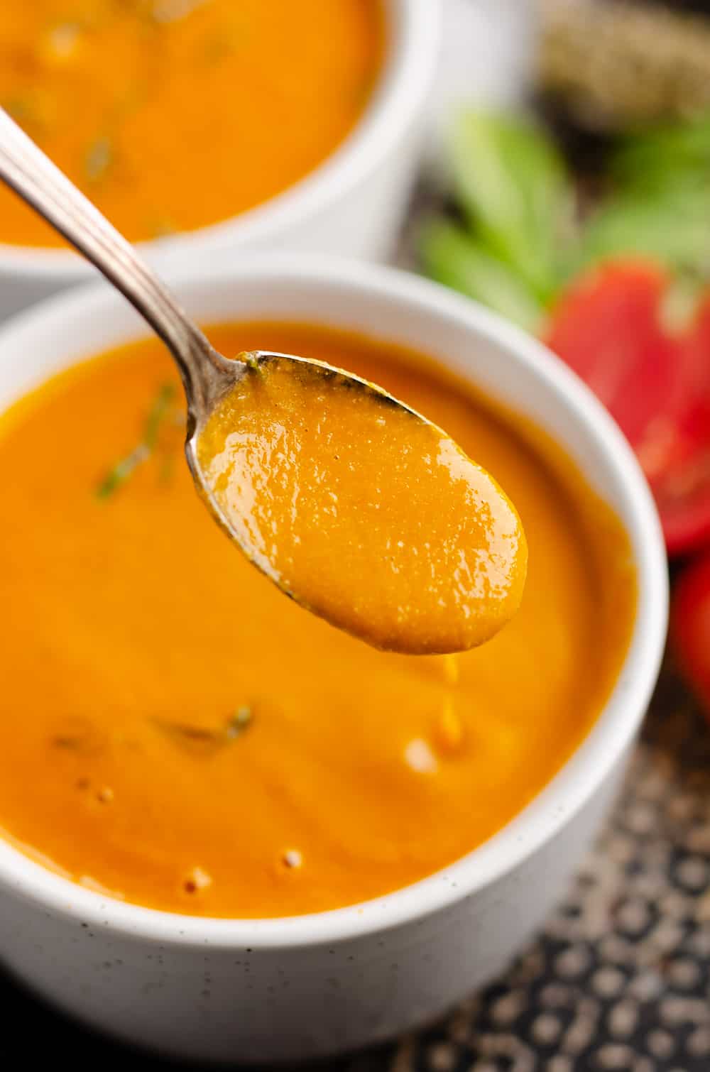 Pressure Cooker Creamy Garden Tomato Soup