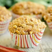 Rhubarb Streusel Muffins