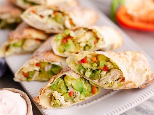 Avocado Chicken Egg Rolls