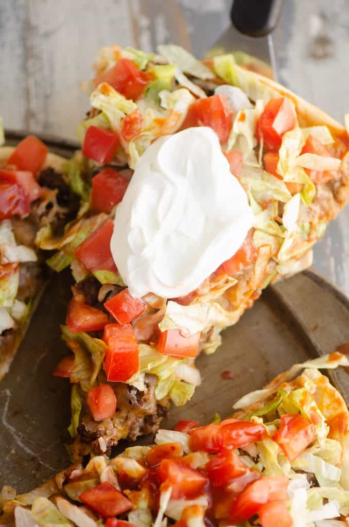 Easy Taco Pizza