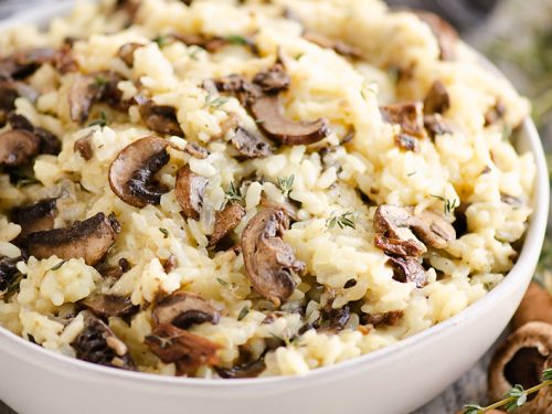 Pressure Cooker Mushroom Risotto