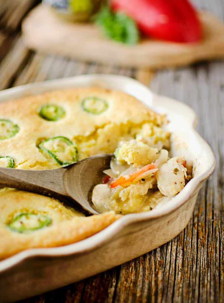 Jalapeno Cornbread & Chicken Casserole